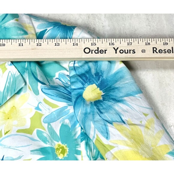 Pierre Cardin Coat Womens 10P Multicolor Floral Trench Jacket Petite - Picture 4 of 13